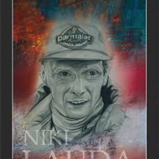 Niki Lauda aus der Kunstserie "LEGENDEN"